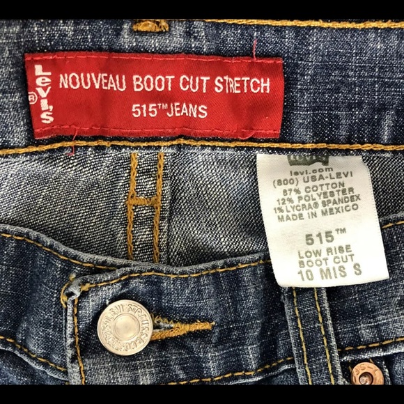 Levis 515 Nouveau Bootcut Low Rise Size 10 MS S - Picture 9 of 10